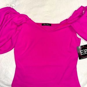 New off the shoulders Darling pink blouse perfect for Spring or all year